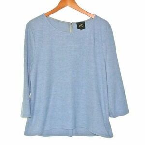 W5 Pale Blue Zipped Back Concepts Sweater XL Extra Large New